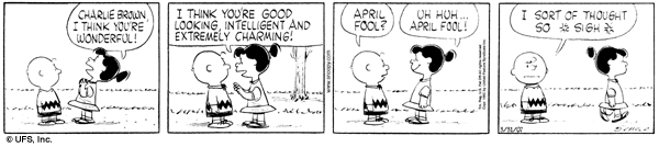 peanuts - april fool